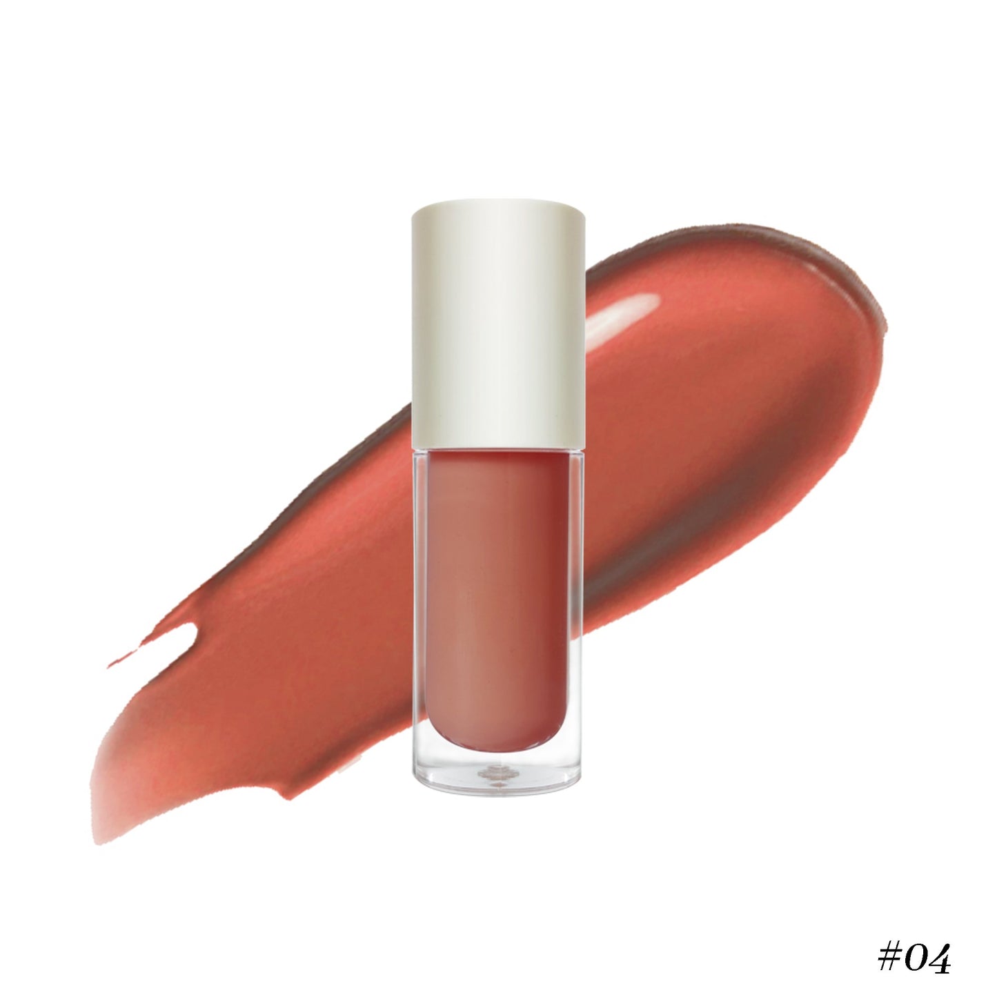 Wholesale Vegan Cosmetics Pink Transparent Nude Lip Gloss Supplier Custom Trademark Sequins Lip Gloss Private Label Lip Gloss