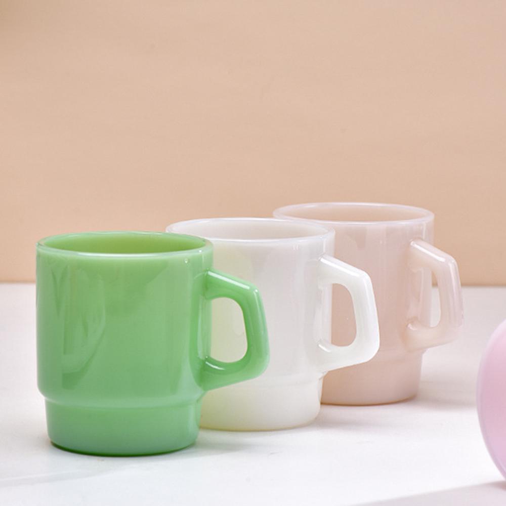 GDGLASS Custom Wine Set Jade Tea Cup Borosilicate Coffee Cup With Handle Glass