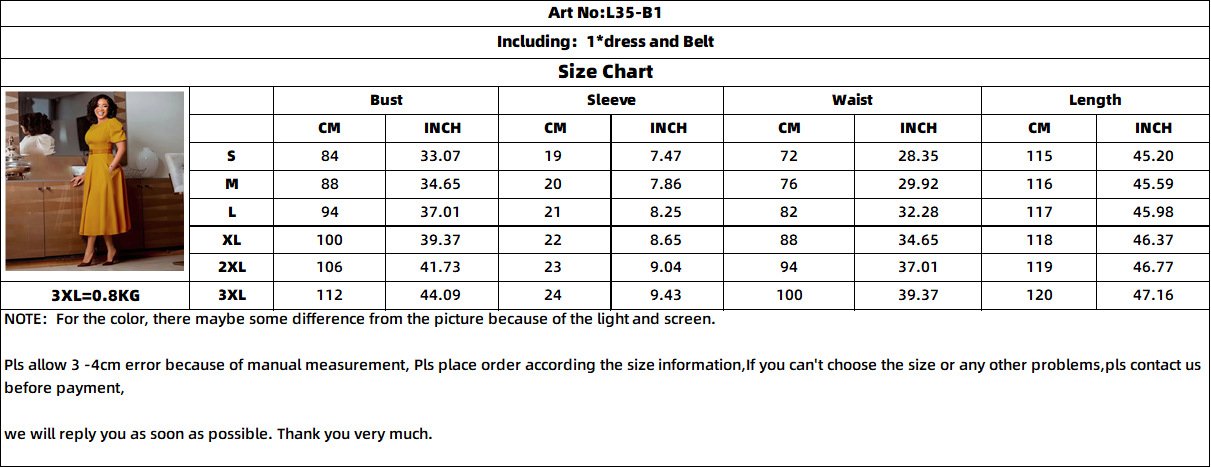 Latest Design Professional Clothing Women Casual Elegant O Collar Powder Puff Sleeves First Line Women Office Clothing Church Women's Clothing