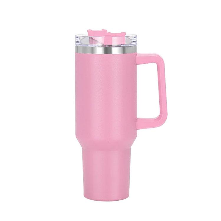 Stanley Cup 40 Oz Custom Logo Stainless Steel Tumbler Travel Mug With Handle, Hello Kitty Cup