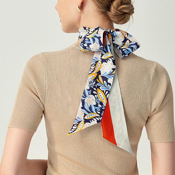 100% 丝巾印花服务设计师foulard socie女士方形定制丝巾带标志100% silk scarf printing service designer fould socie ladies square custom silk scarf with logo