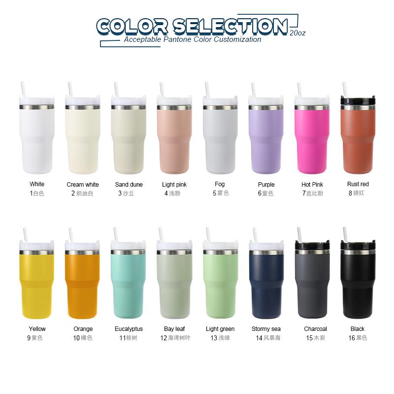 2025 Free Sample Travel Mug Stainless Steel Double Wall Vacuum Insulated Custom Coffee Cup 40 Oz Tumbler With Handle