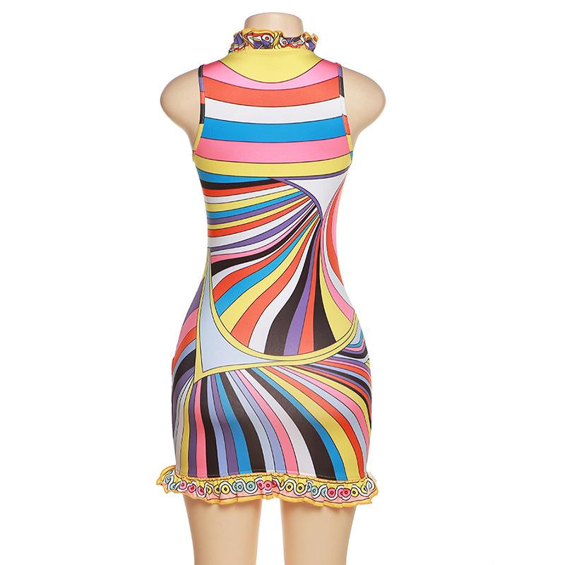 2024 Spring New Fashion Ladies Office Wear Button Waist Lantern Long Sleeve Dress Women