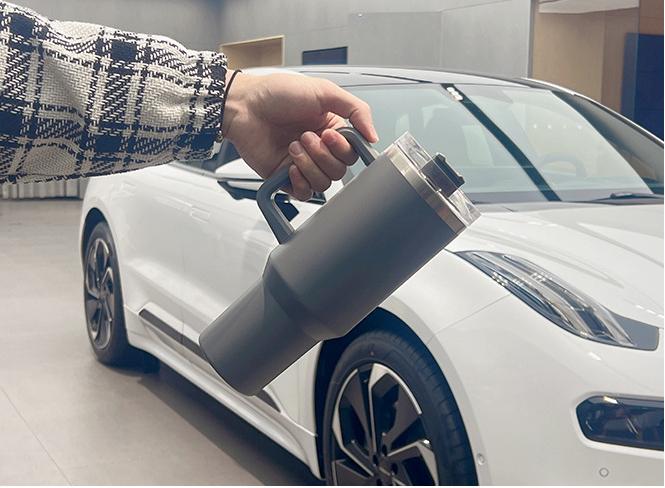 Custom 40 Ance Cup Adventure Stainless Steel Double Wall Vacuum Metal Travel Coffee Cup 40 Oz Tumbler With Handle