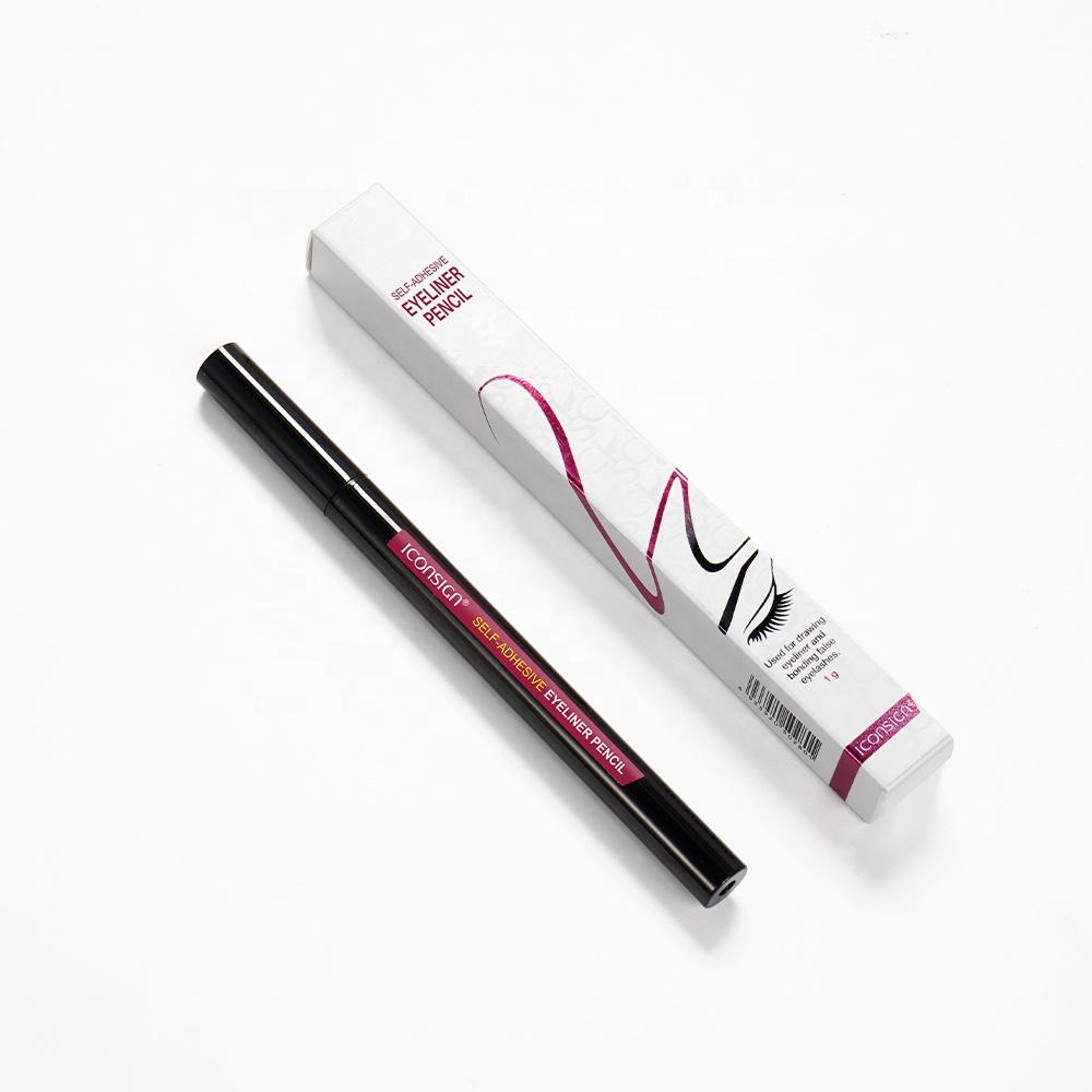 2 In 1 Eyelash Eyeliner Glue Pen Wholesale Private Label Black Eyelash Glue Pen Quick Drying Liquid Eyeliner Pen Waterproof Eyeliner Pen