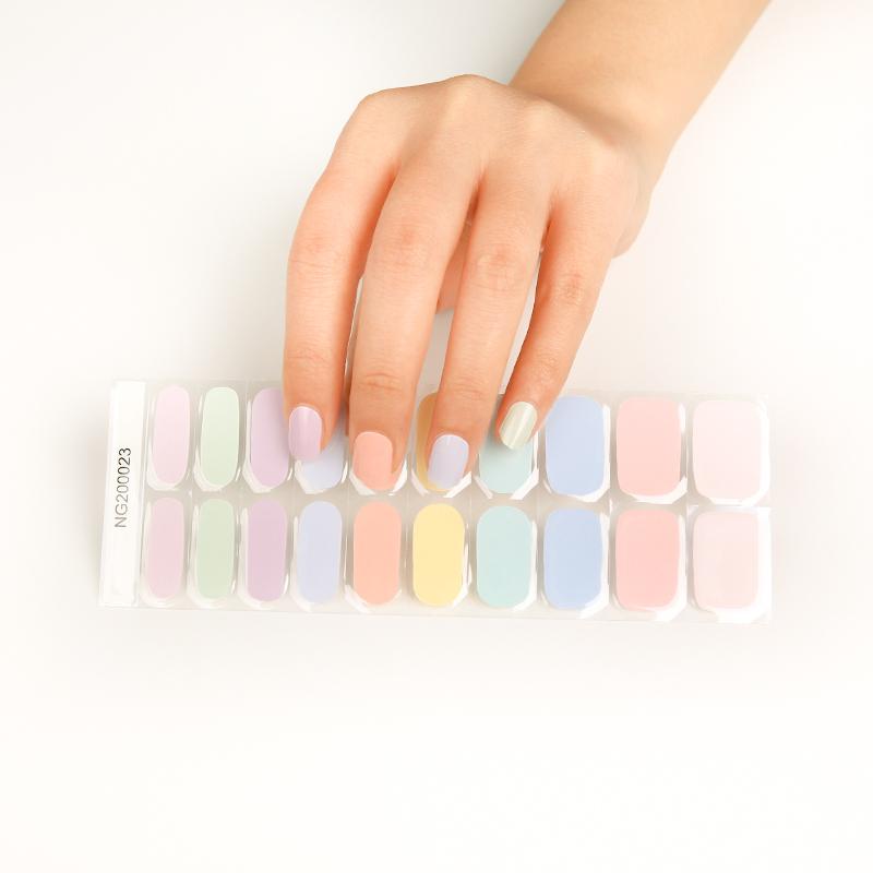 2025 Wholesale Amazon Best Selling New Brand UV Gel Nail Polish Nail Wraps Gel Varnish Nail Polish Sticker
