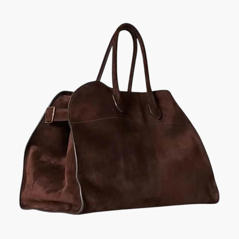 Custom Luxury Women Travel Handbag Leather Large Capacity Retro Women Suede Handbag Shoulder Bag