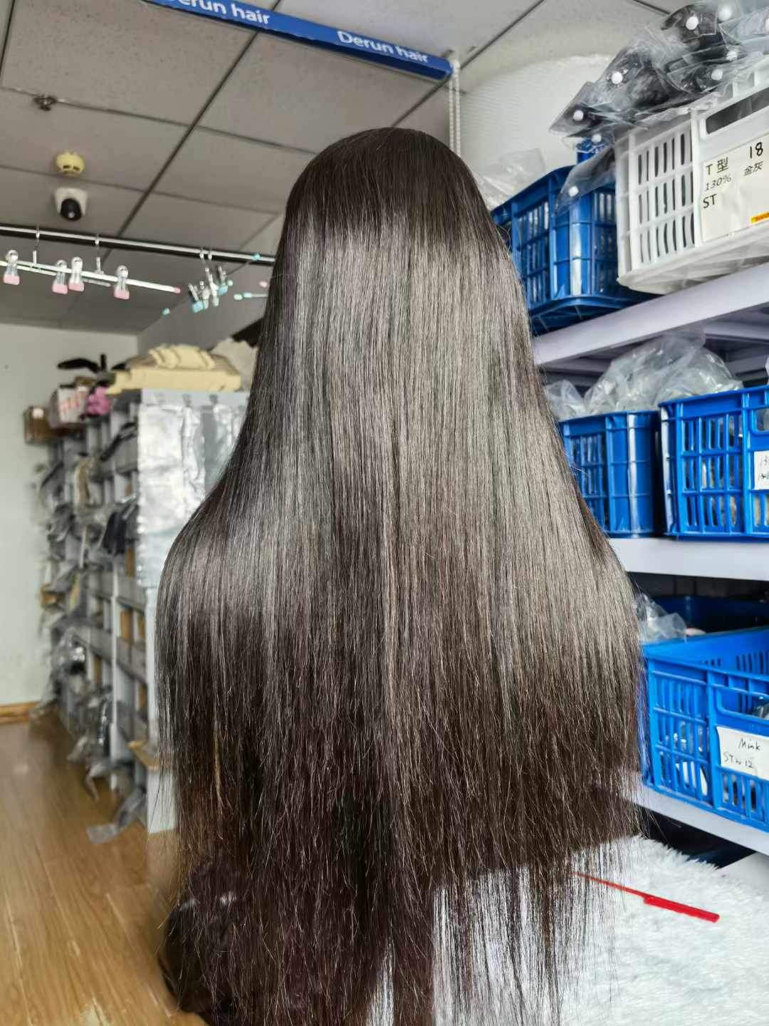 Wholesale Blended Hair Suit 13*4 & 13*6 HD Lace Front Wig Natural Color Body Blended Black Women Wig