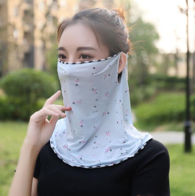 Summer Outdoor Travel Women's Sunscreen Veil Hood Breathable Mask