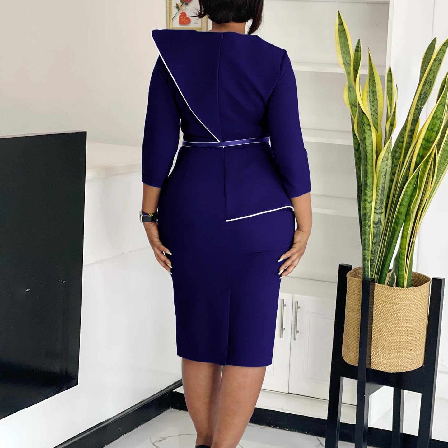 2025 Latest Design Spring Women's Casual Elegant O Collar Long Sleeve Office Women's African Women's Clothing