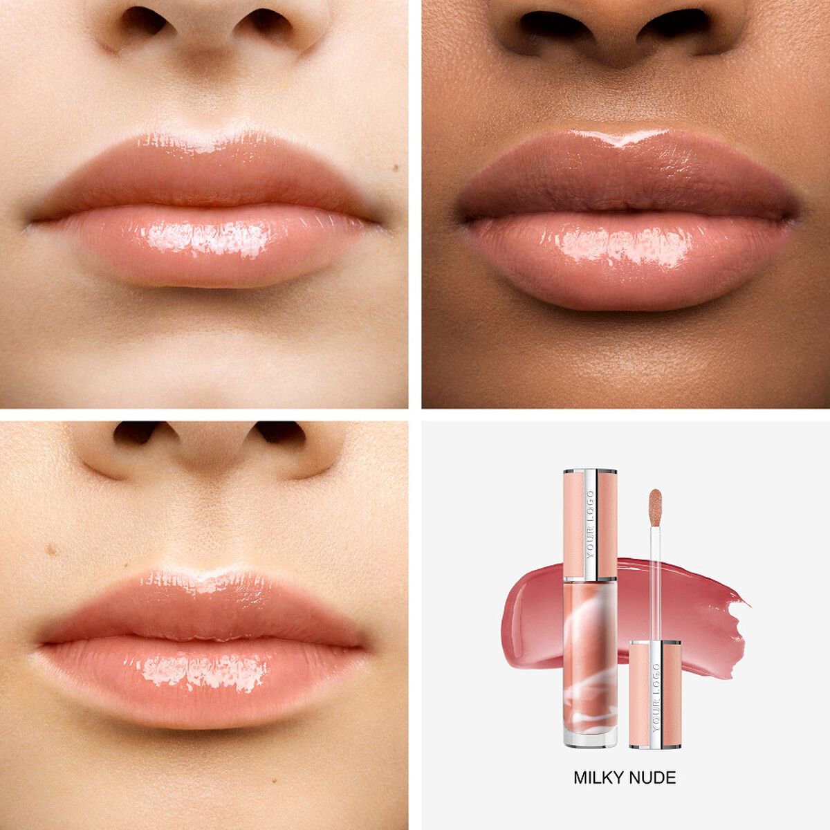 Perfecto Rose Liquid Cream Lip Gloss Waterproof Matte Lip Balm With Customizable Logo Fashion Design Mineral Lip Gloss Label