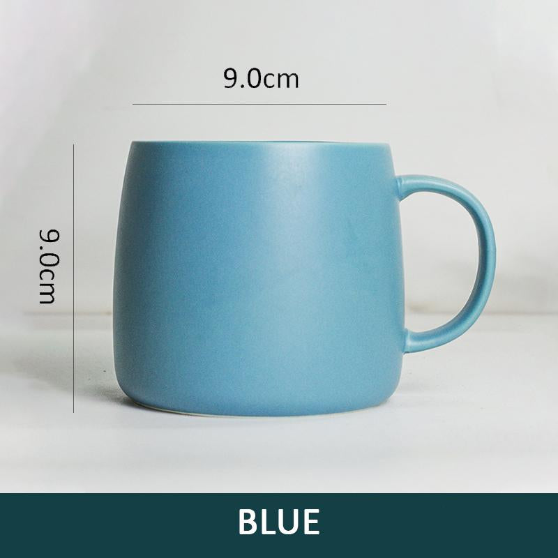 Custom 15 Oz Matte Ceramic Coffee Cup Wholesale Large Porcelain Drink Personalized Christmas Cup With Logo Printed Tea Cup