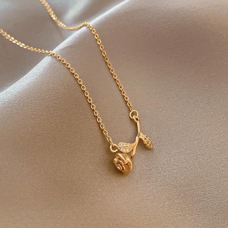 Cadena Para Mujer 18k Gold Plated Butterfly Heart Shaped Clover Custom Women's Necklace Stainless Steel Jewelry Necklace