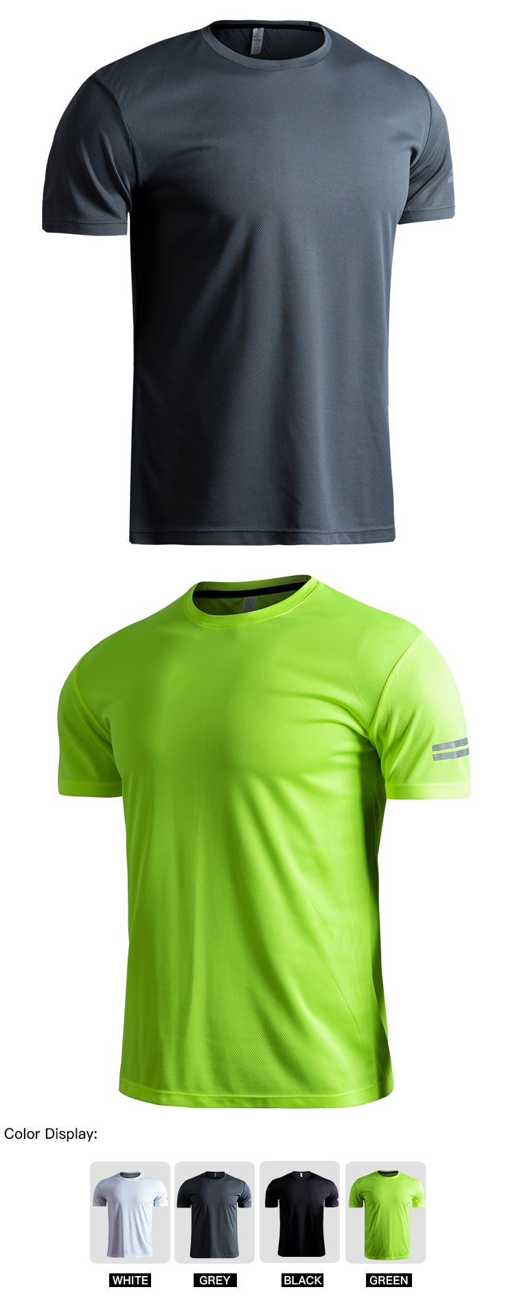 Custom Sports T-shirt Gym Men Running Fitness C Print Summer Casual Wear
