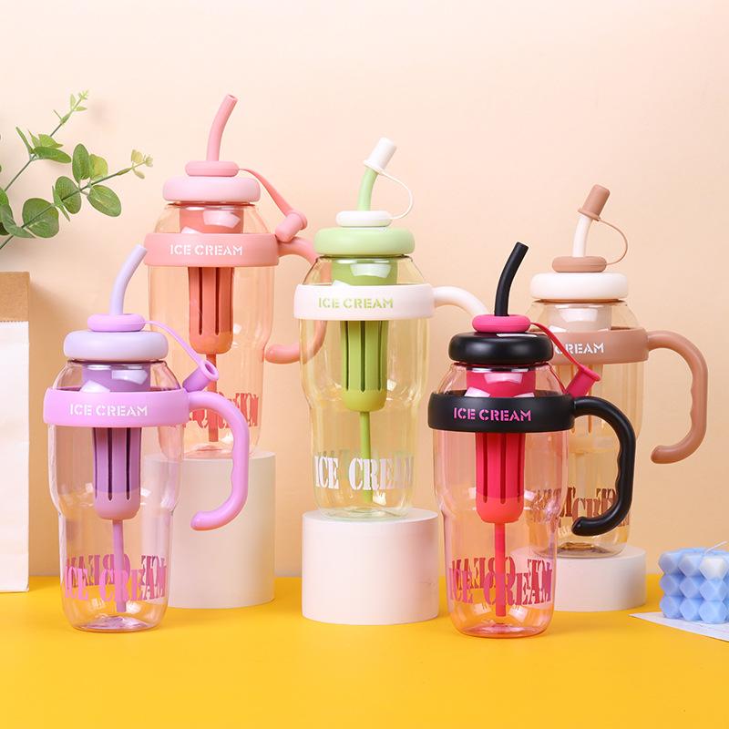 Large Capacity 40 Oz Tumbler With Handle And Straw Water Bottle With Infuser Best Selling Product 2024