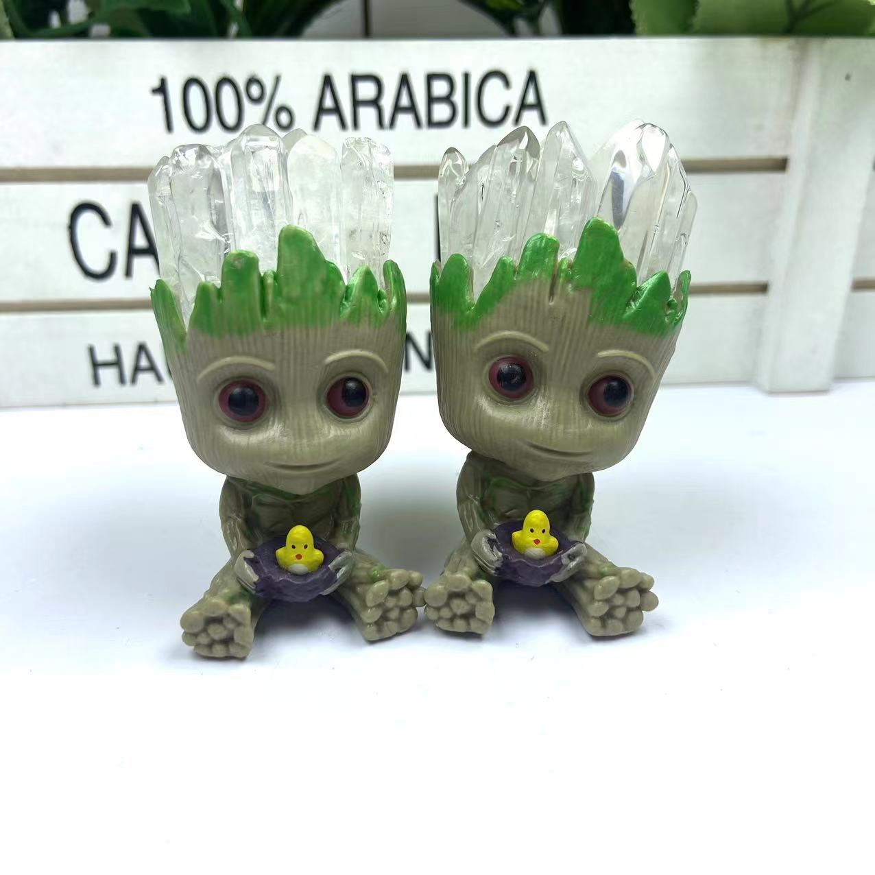 Hot Sale Natural Crystal Chip Crafts Groot Halo Crystal Crafts Home Decoration Gifts