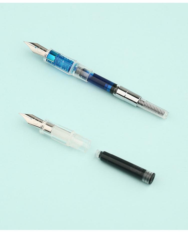 MAHOHN-S6 Transparent Demo Male And Female Adult Student Writing And Practicing Iridium Fountain Pen Made In China