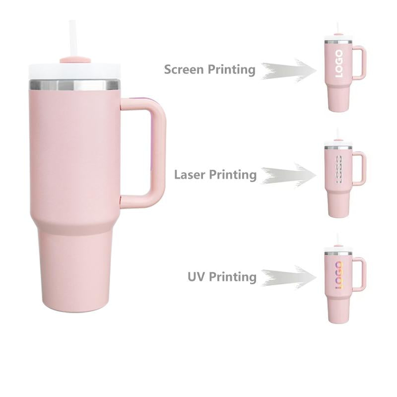 Custom 40 Oz Tumbler Stainless Steel Vacuum Insulated Tumbler Travel Mug Coffee Cup 20 Oz 30 Oz 40 Oz Tumbler With Handle Logo