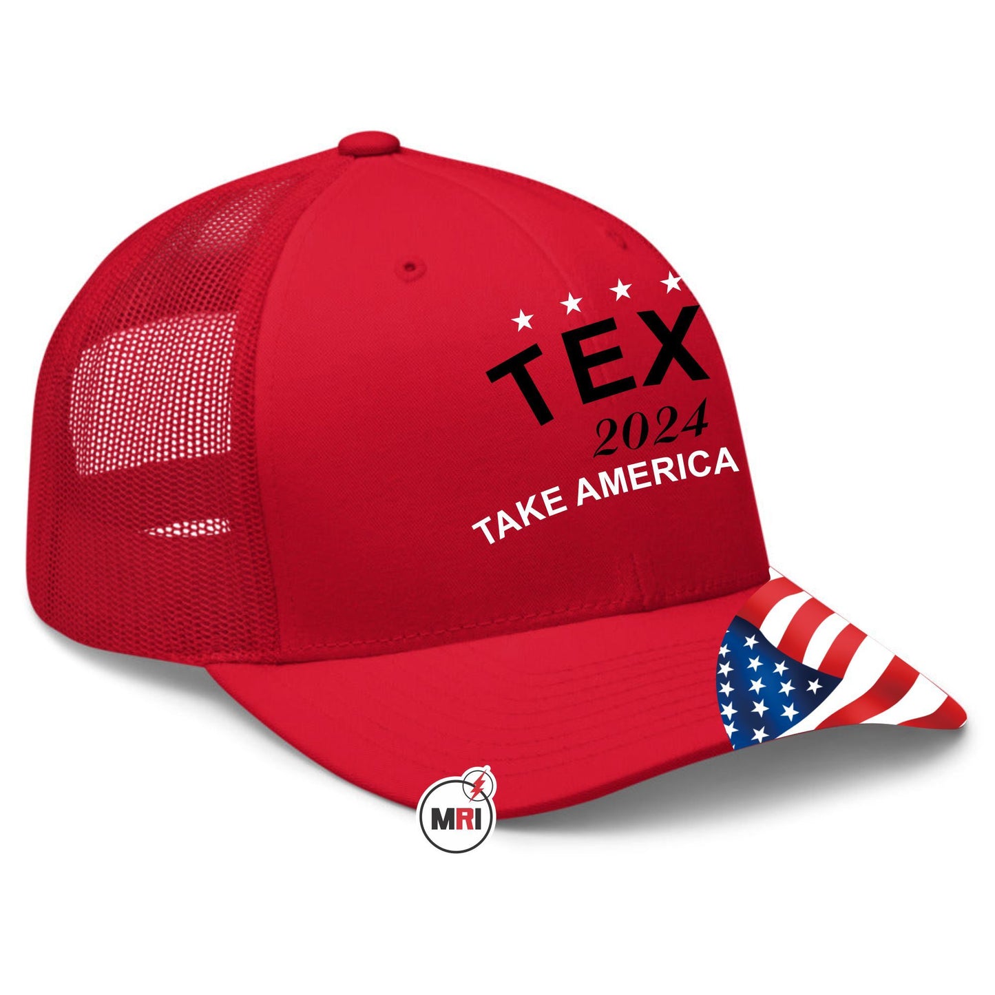 2024 Custom Election Men Baseball Cap 6 Panel Custom Logo And Design Solid Color Waterproof Snapshot Trucker Cap