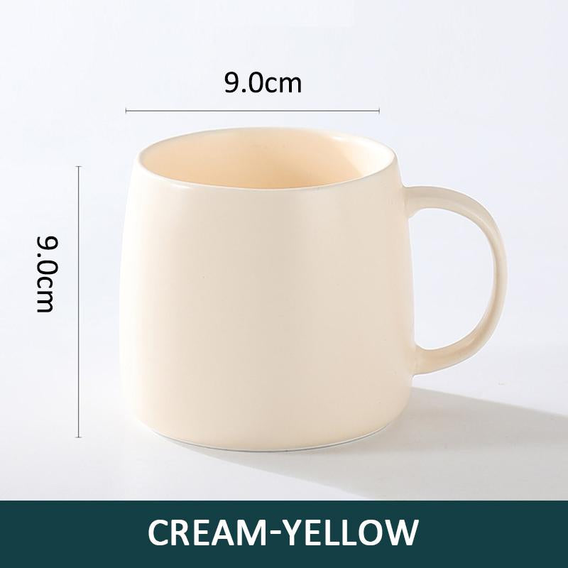 Custom 15 Oz Matte Ceramic Coffee Cup Wholesale Large Porcelain Drink Personalized Christmas Cup With Logo Printed Tea Cup