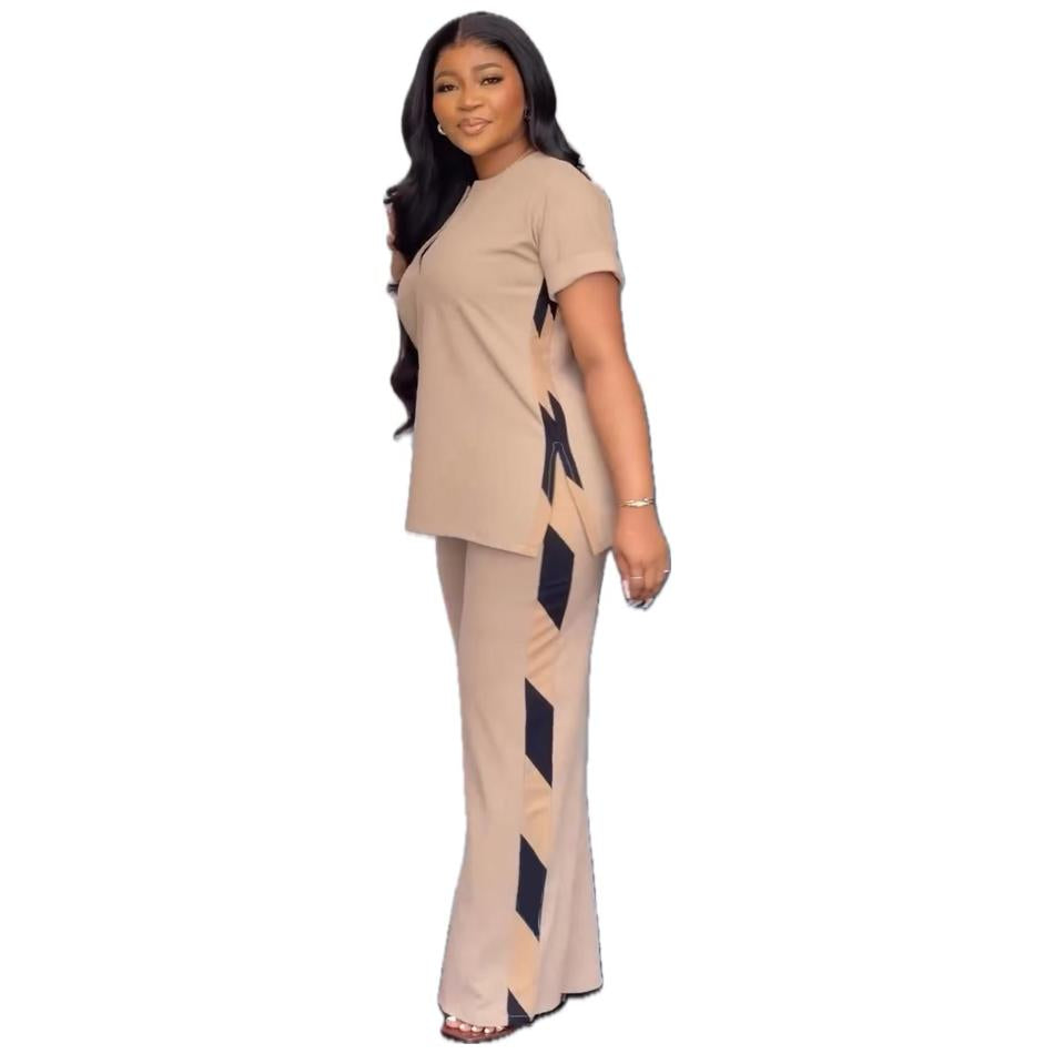 Quality Assurance Women's Elegant Oversized T-shirt Dress Two-piece Casual Suit Export