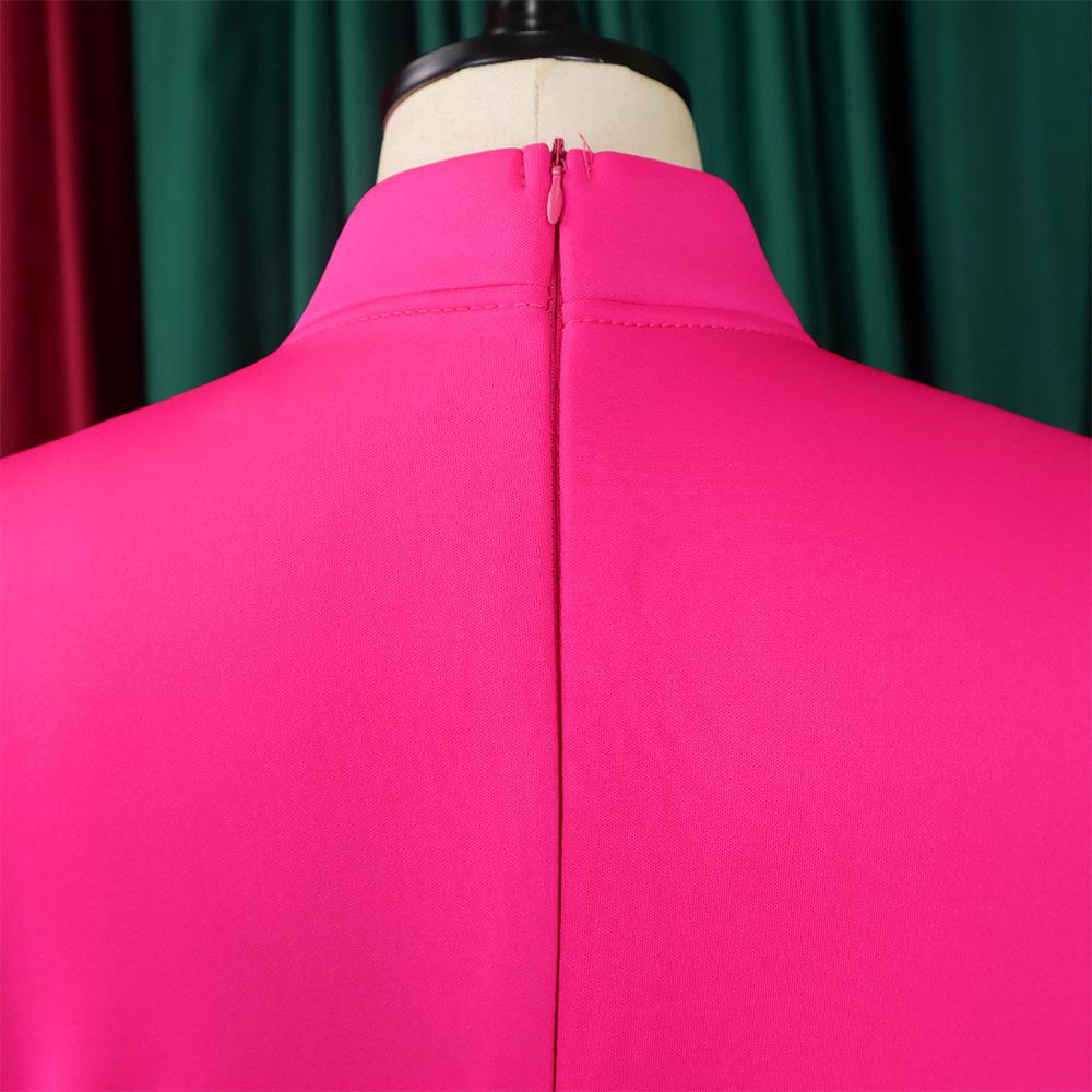 New Women's Elegant Elegant Women's Puff Cuff Large Skirt High Waist Women's Office Dress
