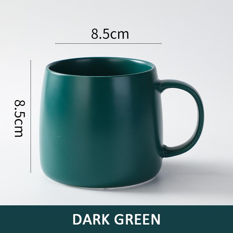 Custom 15 Oz Matte Ceramic Coffee Cup Wholesale Large Porcelain Drink Personalized Christmas Cup With Logo Printed Tea Cup