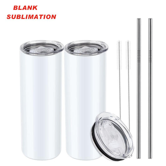 Wholesale Custom Logo 20 Oz Double Wall Stainless Steel Travel Mug Insulated Straight Thin Tumbler Cup Bulk