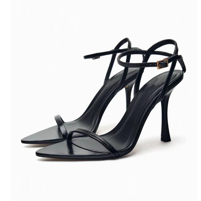 2024 Summer Fashion Women's High Heels Buckle Belt Party High Heels