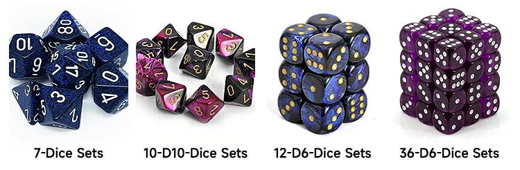 Custom Dice Maker D100 D20 Edge 1000 Big Side Dice Black Polyhedral Hollow Metal Board Game Pack Dice Suit