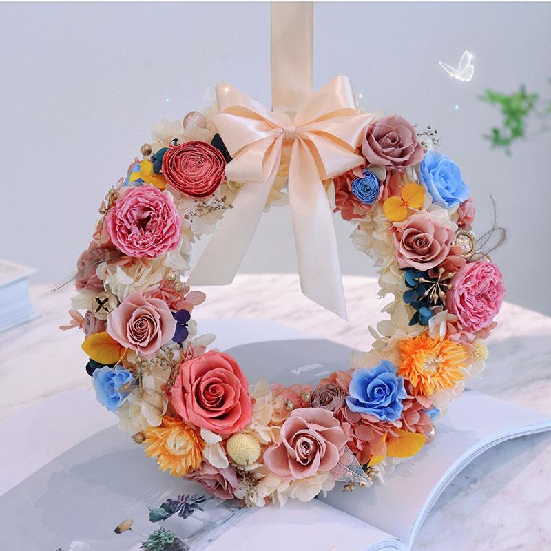 Wedding Decoration Flower Wreath And Plant Eternity Eternity Rose Preserve Home Flower Decoration