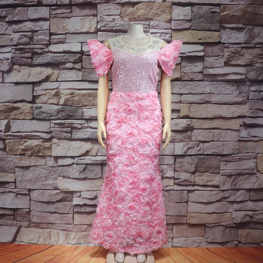New Rhinestone Sequins African Costume Church Women Women's Dress Embroidery African Design Dress Mesh Women's Dress Women's Dress