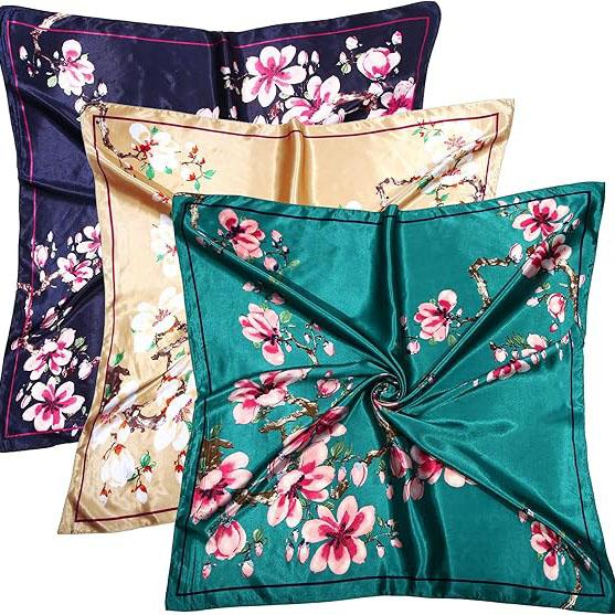 100 Silk Scarf Wholesale Custom 100 Silk Scarf 12 14 16mm Designer Custom Luxury Digital Printed Silk Scarf