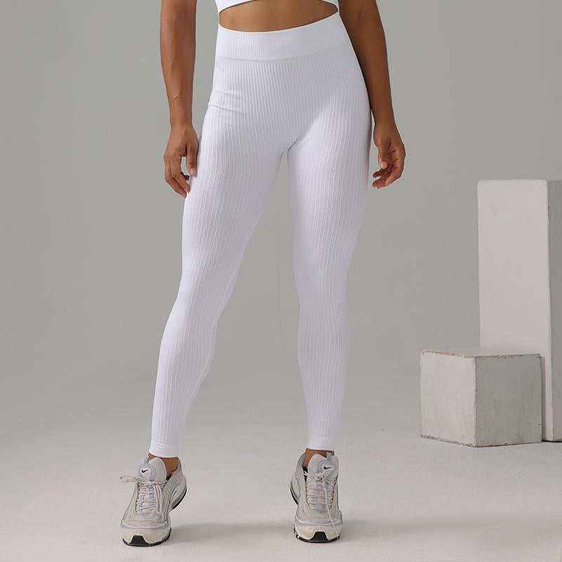 High Quality Rib Zipper 6-piece Set Active Wear Fitness Seamless Yoga Suit Sports Bra Leggings Women's Fitness Suit
