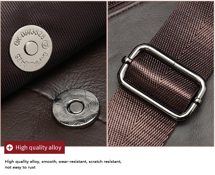MARRANT Shoulder Bag Men's Outdoor Travel Camping Backpack Genuine Leather Men's Crossbody Sling Bag Genuine Leather Men's Chest Bag