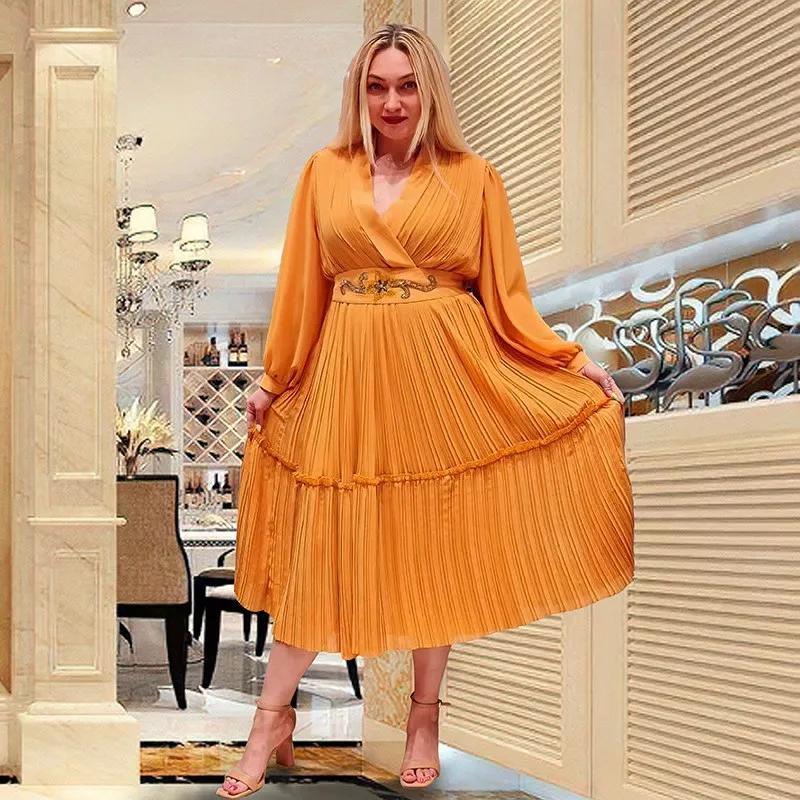 Elegant African Costume Plus Size Office Women Party Costume Dashiki Ankara Costume Women's Long Sleeve Robe