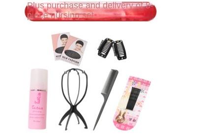 Real Hair Medium Long Air Bangs Bob Hair Age Reduced Clavicle Hair Full Head Wig $1.2 Get 8 Tools Suit