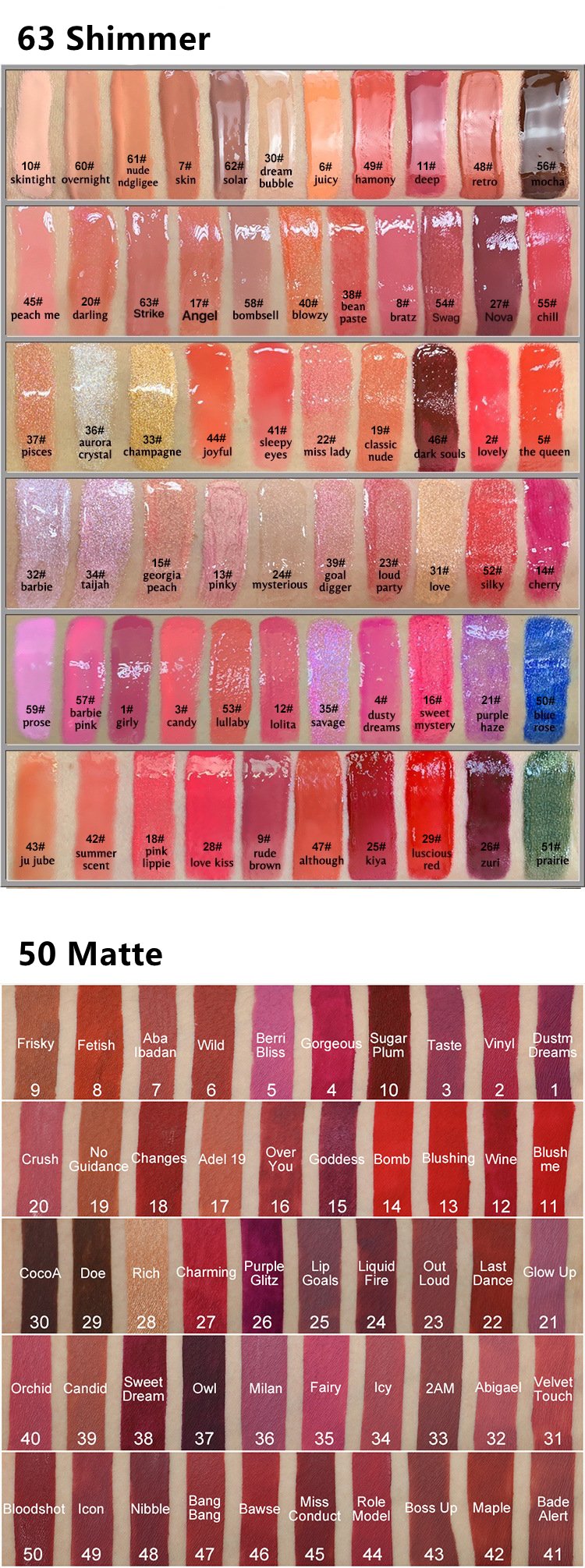Glossy Lip Gloss Moisturizing 80 Color High Pigment Waterproof Custom Logo Matte Lip Gloss Vegetarian Cruel Free Wholesale Price
