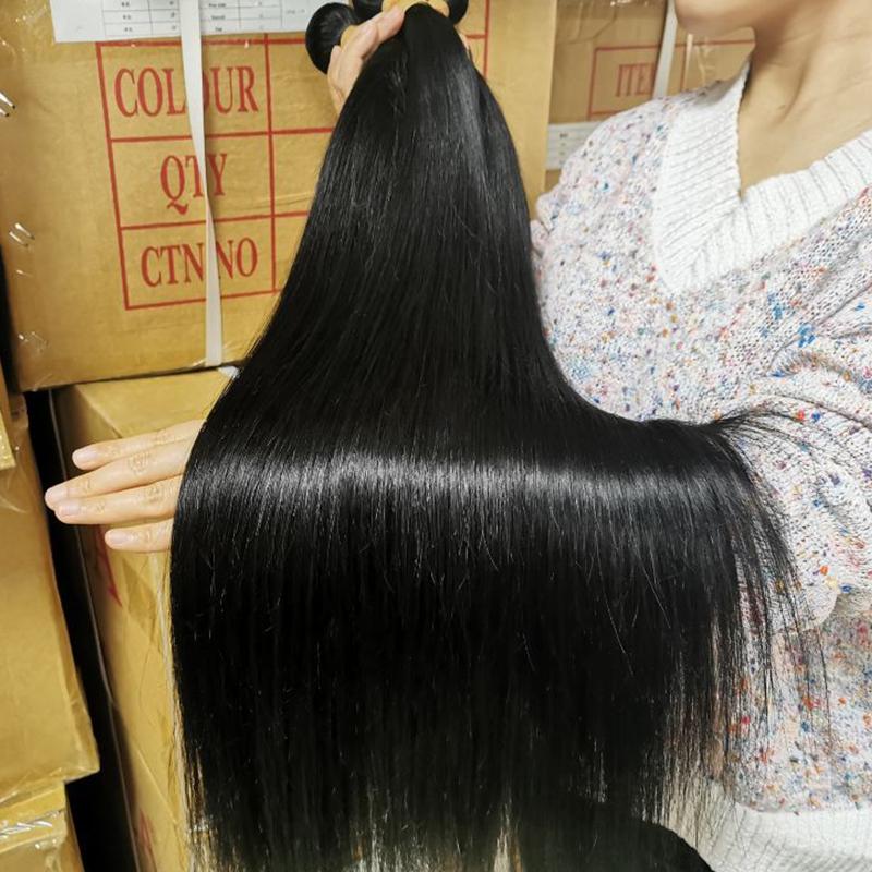 Supplier 100% Virgin Brazilian Hair Natural Curl Color Cuticle Aligned Hair Bundle HD 360 Lace Closed Suit