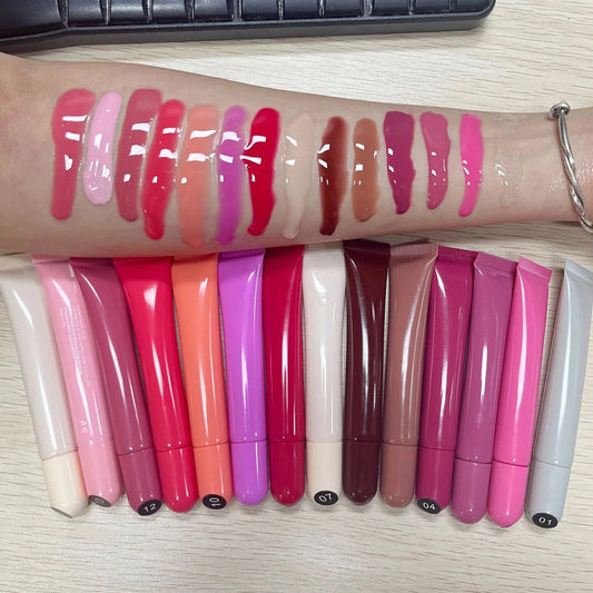 Wholesale Custom OEM Private Label Gloss Lip Gloss Color Vegetarian Plump Mineral Liquid Lip Oil Wholesale Custom Lip Gloss