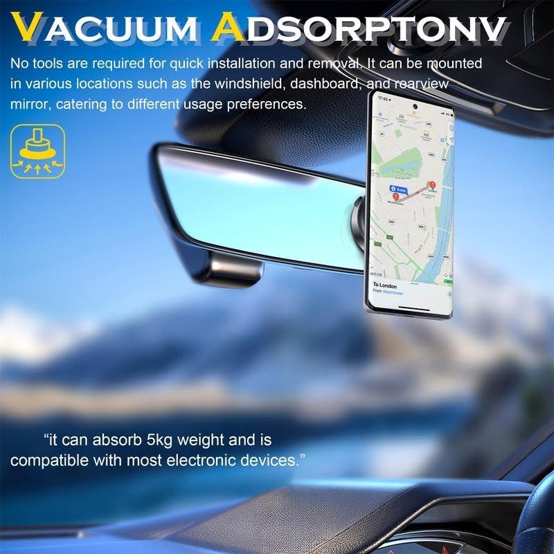 360 Degree Rotating Stable Glass Vacuum Suction Vacuum Battery Mobile Desk Stand Car Magnetic Phone Holder