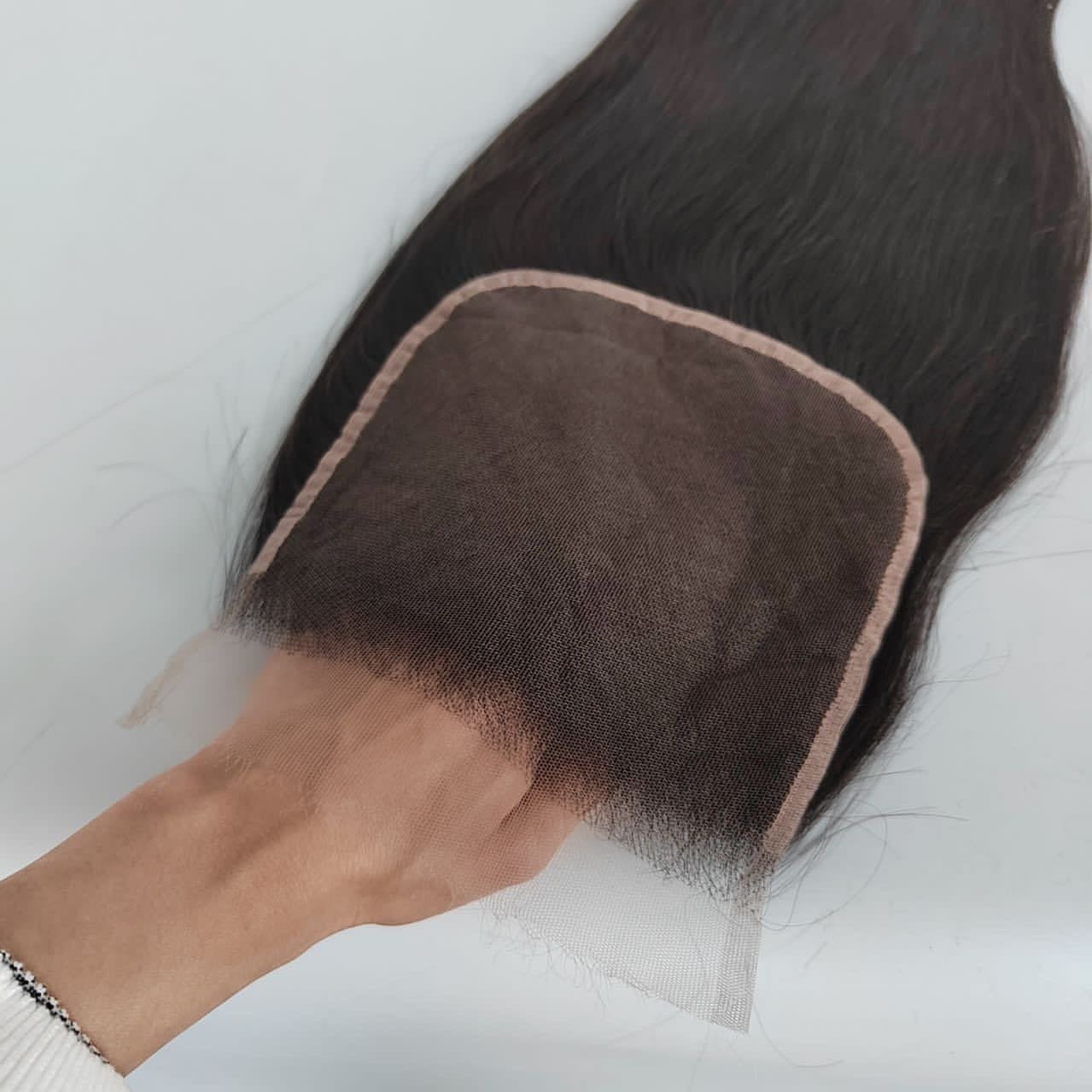 Brazilian Human Hair Bundle And Closed Suit Belt T Part Lace Closed Suit Human Hair Extension