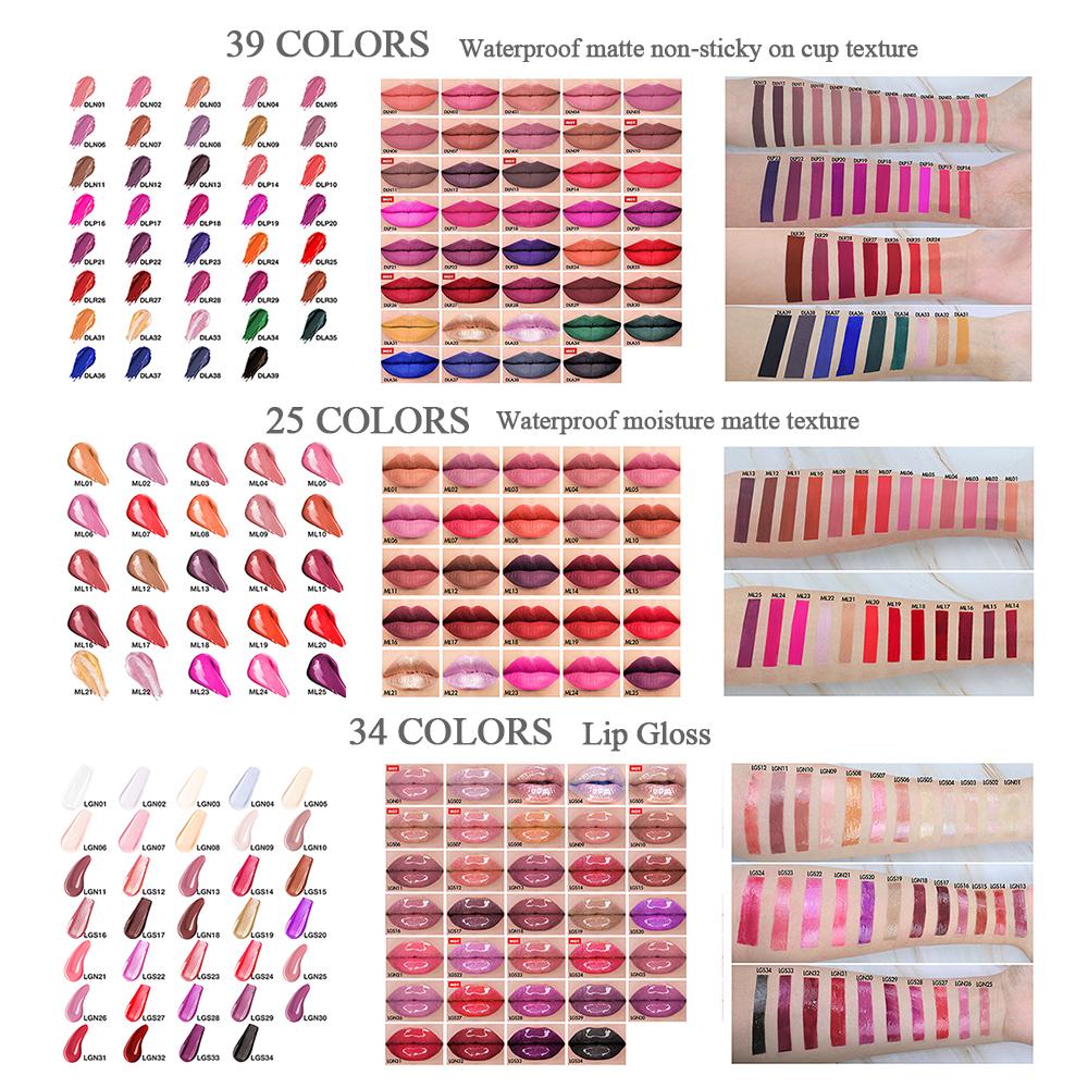 Private Label Lip Gloss Supplier Gloss Transparent Shiny Lasting Lip Gloss Suit