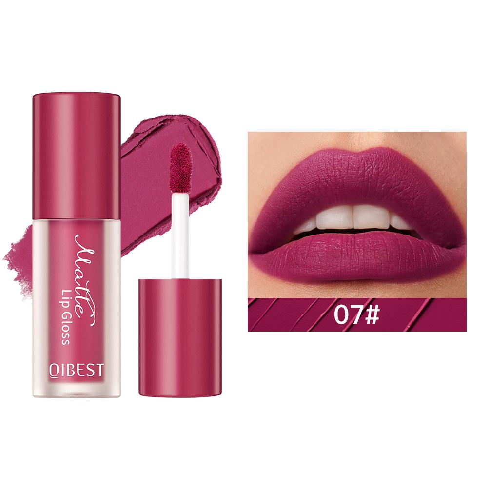 Cruelty-free Natural Velvet Lip Gloss Moisturizing Gloss Non-stick Cup Liquid Lip Glaze Waterproof Non-fading Matte Pigment