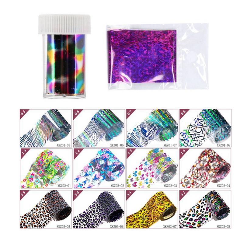 Wholesale Over 400 Design Plastic Paper Nail Transfer Foil Sticker Decals In Stock