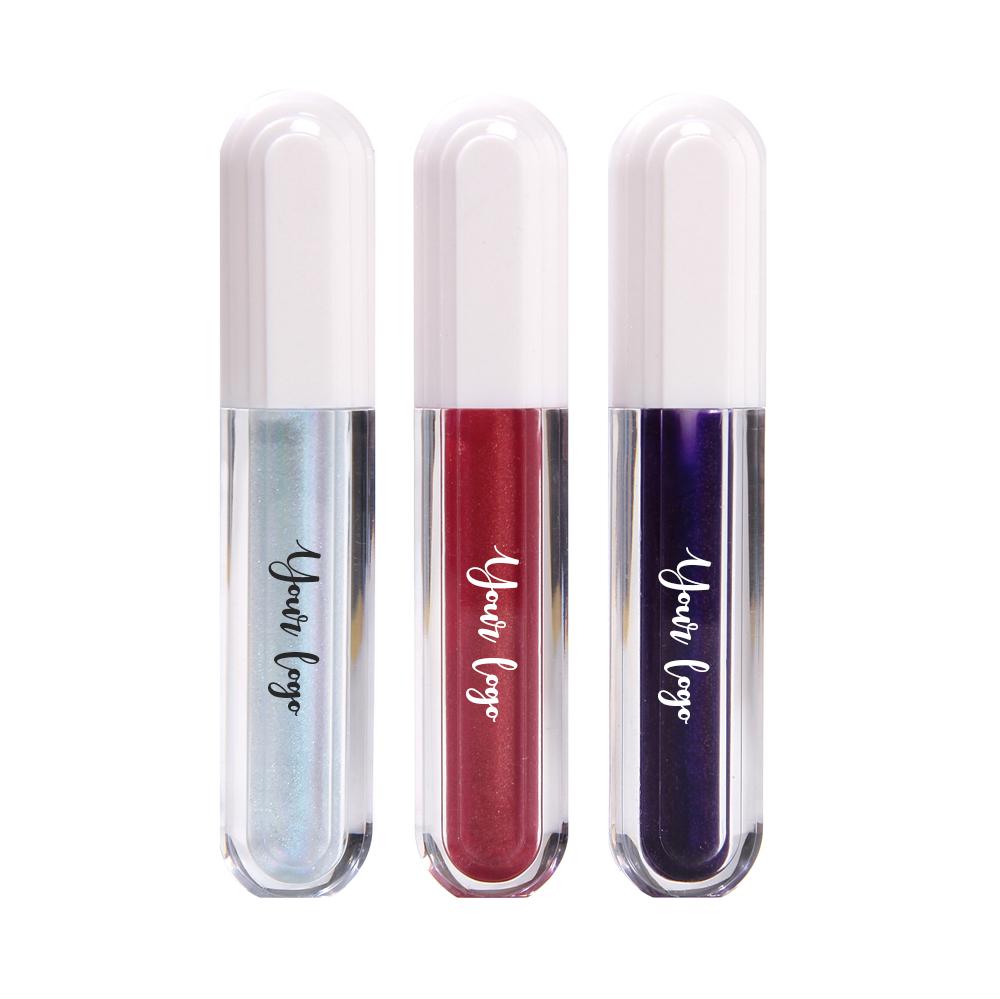 Customized logo OEM odm wholesale matte lipstick gloss lip gloss clear finish cruelty free glitter lip gloss set