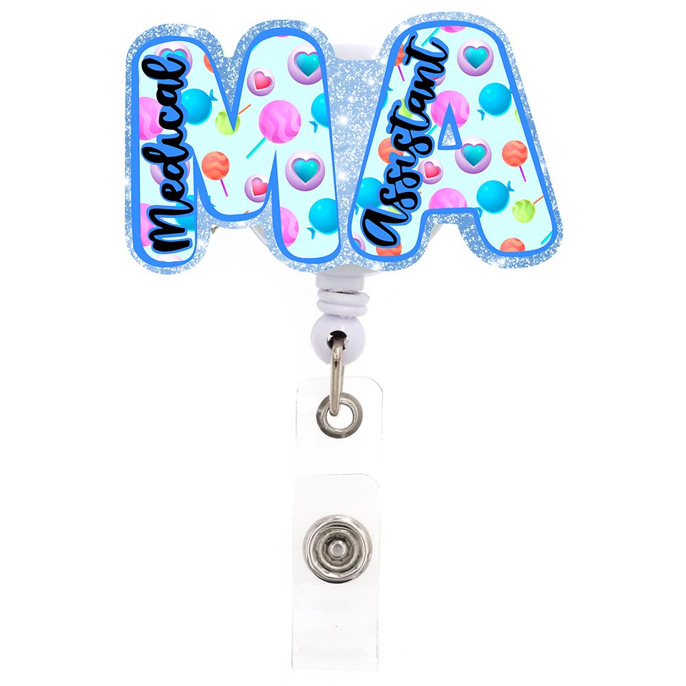 ABO Custom Wholesale Nurse RN Badge Scroll Scrub Life CNA Badge Scroll Nurse Accessories Badge Rack
