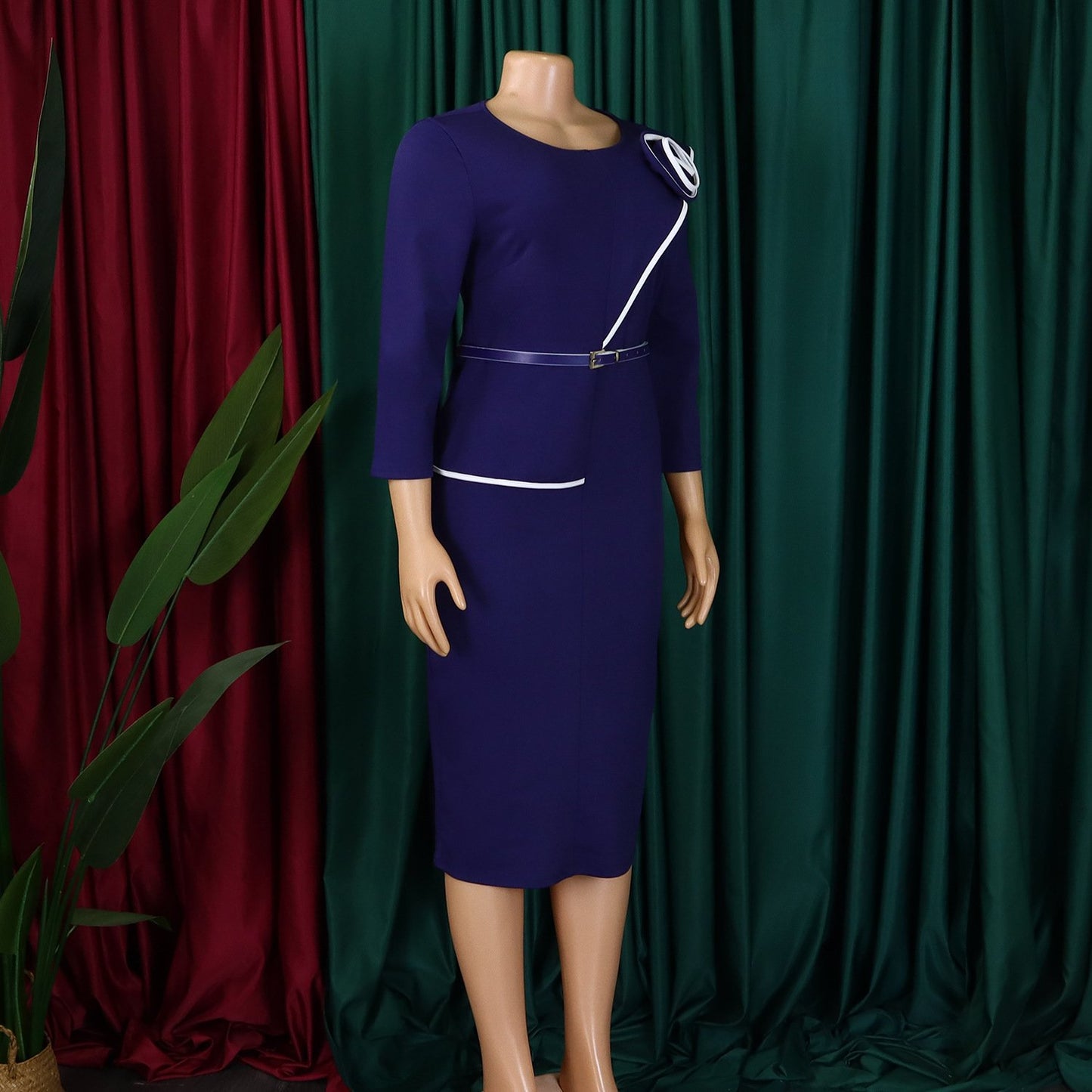 2025 Latest Design Spring Women's Casual Elegant O Collar Long Sleeve Office Women's African Women's Clothing