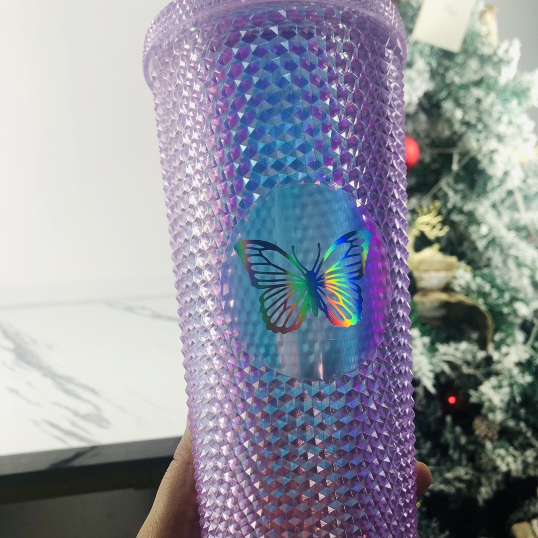 Hot Sale Bisphenol A Free Reusable Drinking Cold Cup 16 Oz/24 Oz Polypropylene Frosted Plastic Cup With Lid And Straw