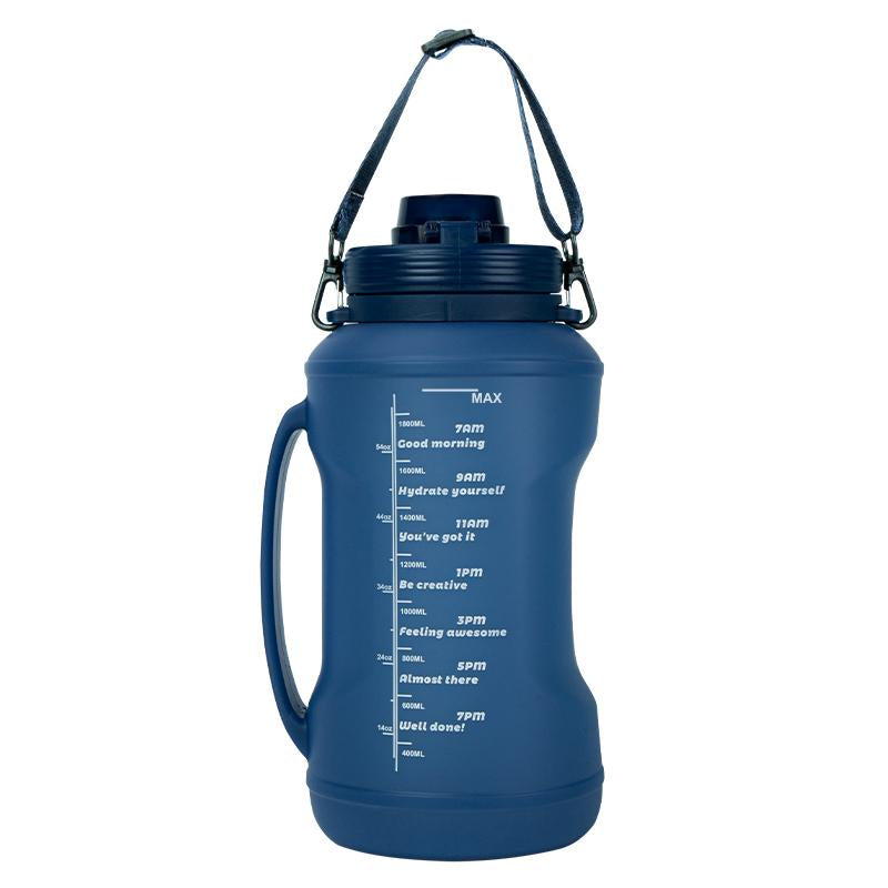 Wholesale BPA Free 2L Sports Gym Collapsible Drinking Collapsible Silicone Travel Straw Water Bottle